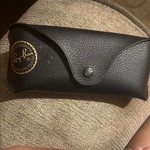 Ray-Ban Black Leather Sunglasses Case